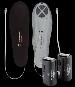 Therm-ic Bundle - heated insoles Heat Flat + C-Pack 1300B batteries Best Sale