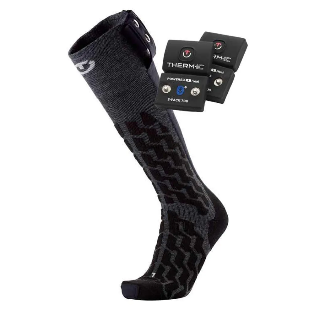 Therm-ic Bundle - heated ski socks Heat Fusion unisex + S-Pack 700B Fashion
