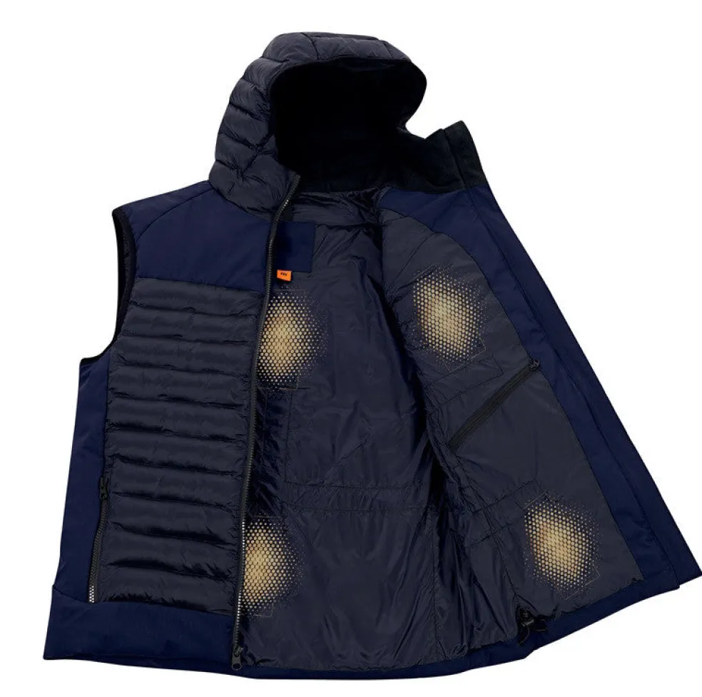 Therm-ic Heated jacket - Powervest Urban men navy blue Black Outlet