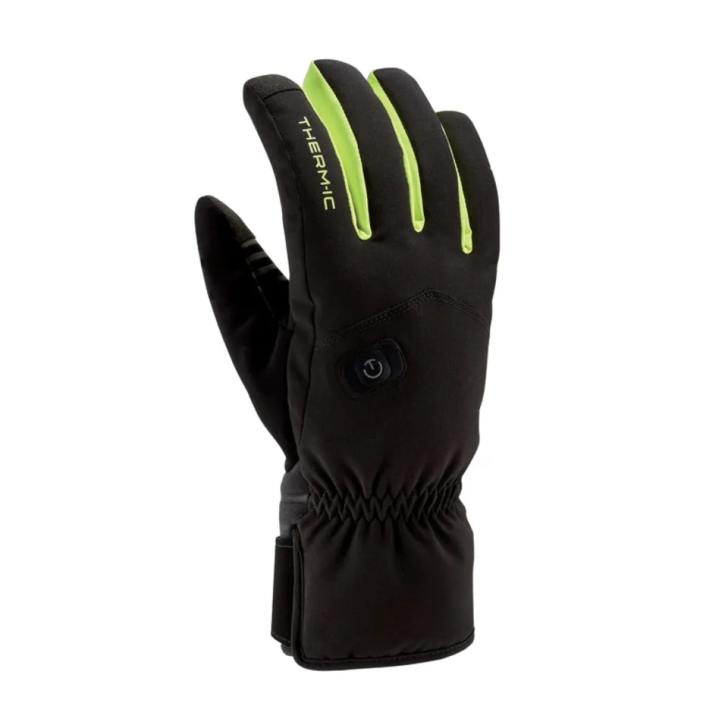 Therm-ic Heated ski gloves - Powergloves Ski Light Boost BK/YE Clearance