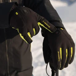 Therm-ic Heated ski gloves - Powergloves Ski Light Boost BK/YE Clearance