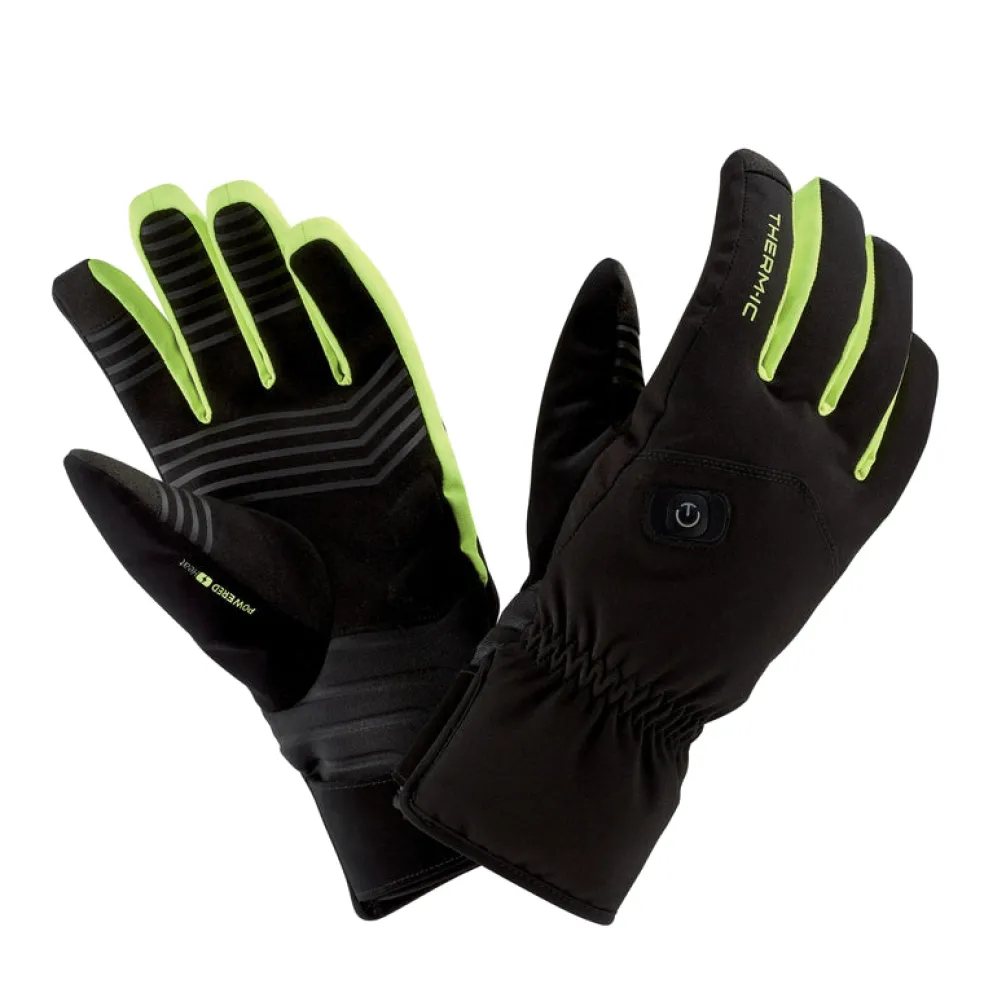 Therm-ic Heated ski gloves - Powergloves Ski Light Boost BK/YE Clearance