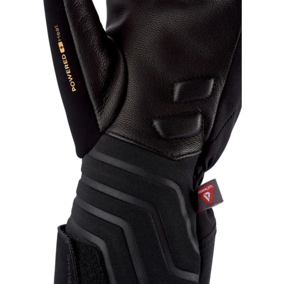 Therm-ic Heated ski gloves - Powergloves Ski Light Boost BK/YE Clearance