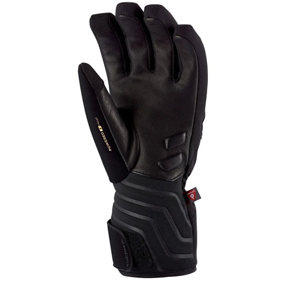 Therm-ic Heated ski gloves - Powergloves Ski Light Boost BK/YE Clearance