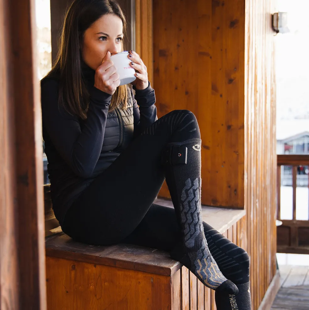 Therm-ic Heated ski socks - Powersocks Heat Fusion women Grey Online