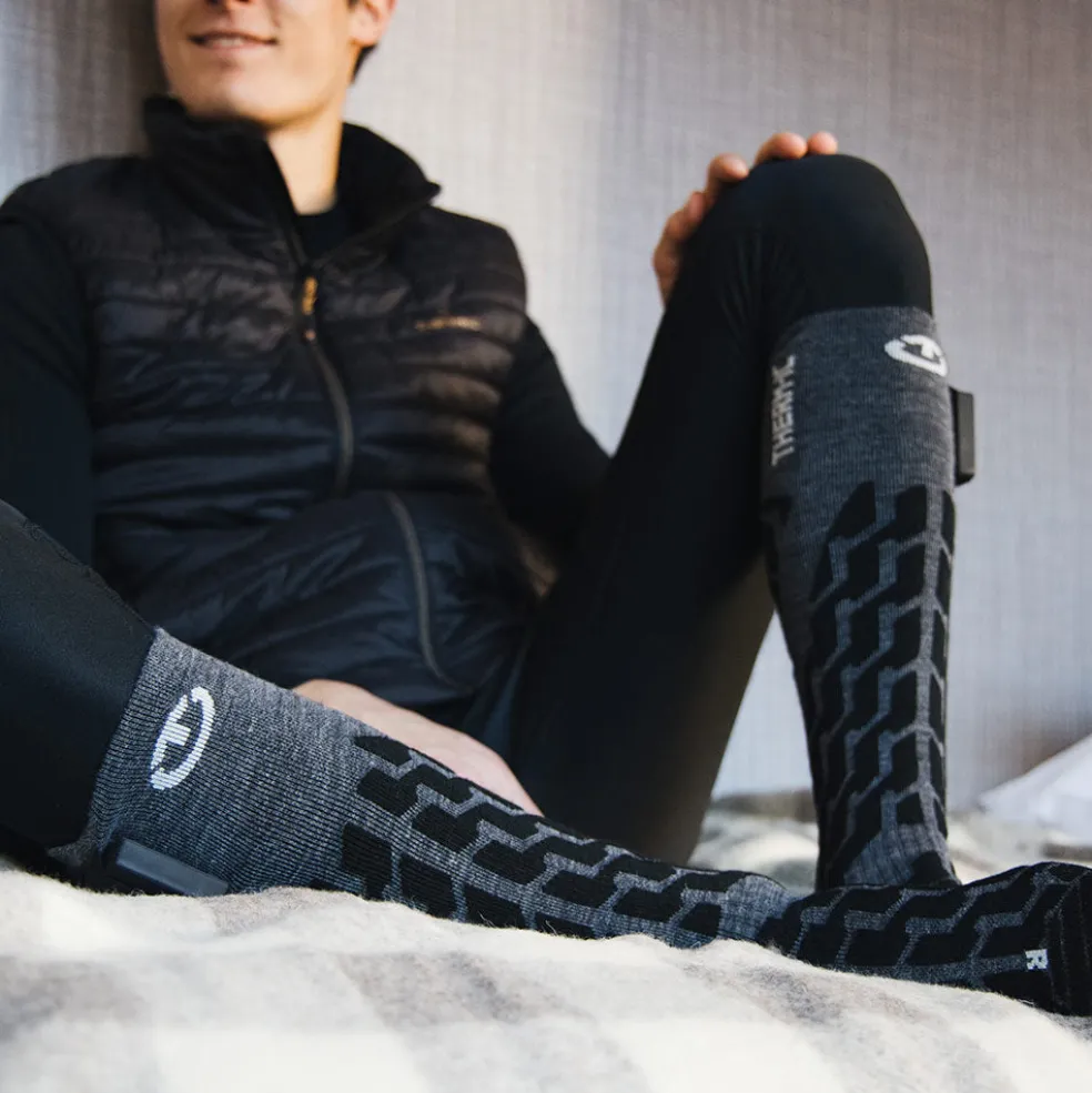 Therm-ic Heated ski socks - Powersocks Heat Fusion Uni - unisex Black Cheap